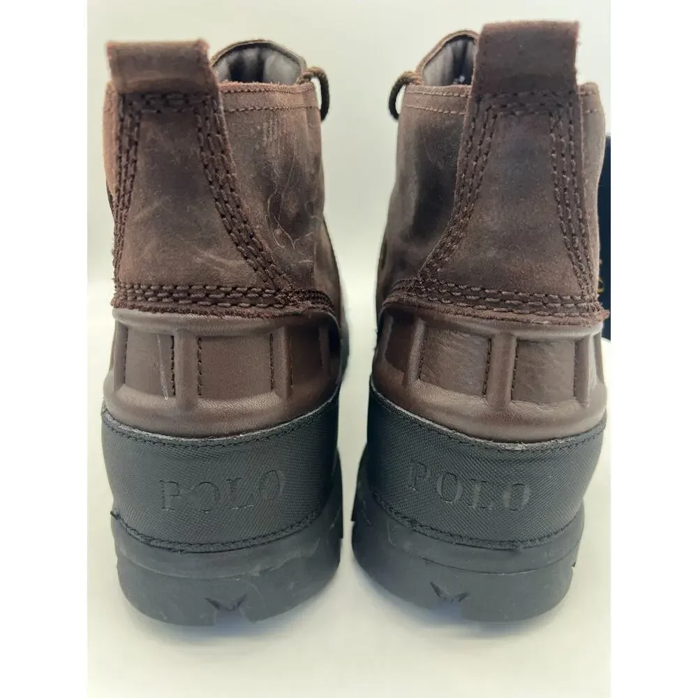 Polo Ralph Lauren Oslo Dark Brown Low Boots HydroGuard Men's 11D NEW
